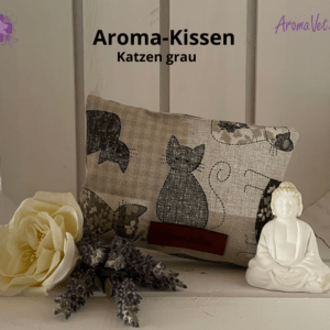 Aroma-Kissen Katze grau (groß)