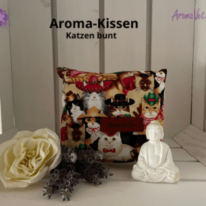 Aroma-Kissen Katzen bunt