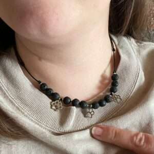 Aroma-Kette Pfoten mit Lavasteinen